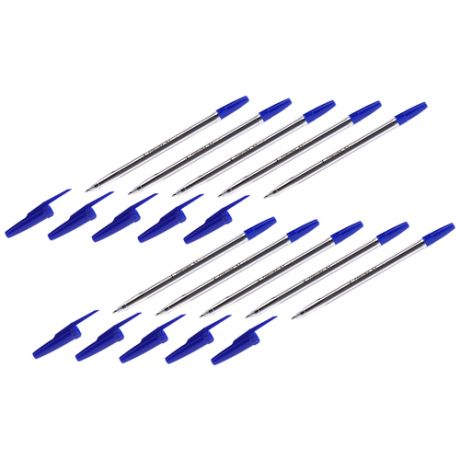 Ручка шариковая Corvina "51 Classic" синяя, 1,0 мм, прозрачный корпус (50 штук)