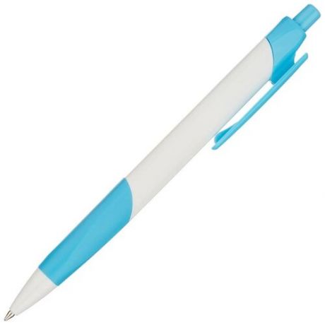 Ручка шариковая автоматическая Attache Symbol синяя белый/синий корпус толщина линии 0.5 мм 12 штук в наборе, 1044159