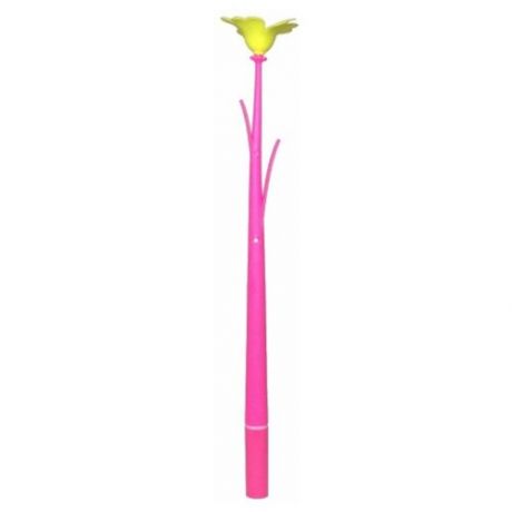Ручка гелевая Цветок розовая