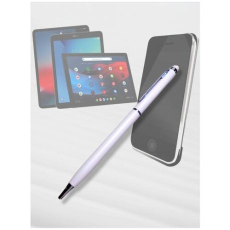 Стилус / Белая металлическая ручка 0,7 Синие чернила для / Samsung / Redmi / Huawei / Honor / iPad / iPhone / iPod / Xiaomi