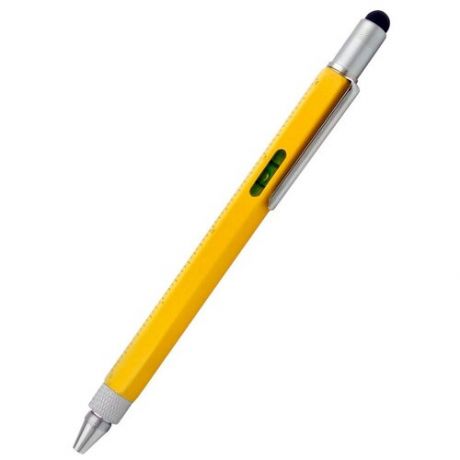 Ручка-стилус GSMIN L3 с линейкой и уровнем (Желтый)