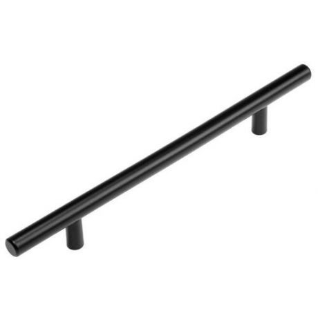 Ручка рейлинг, облегченная, d=12 мм, м/о 160 мм, цвет черный