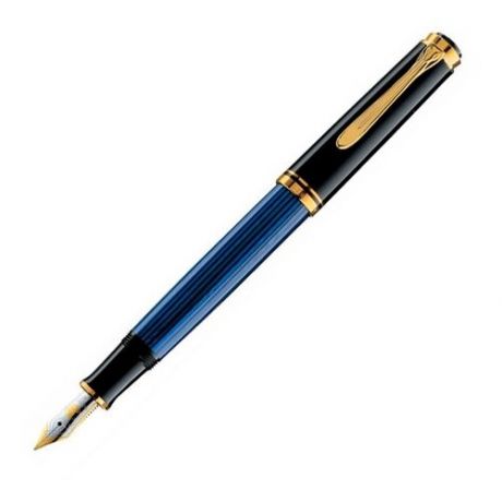 Pelikan Souveraen - Black and Blue GT, перьевая ручка, F
