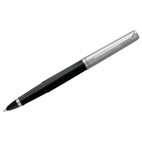 Ручка-роллер Parker "Jotter Black Chrome" черная, 0,8мм, подар. уп.