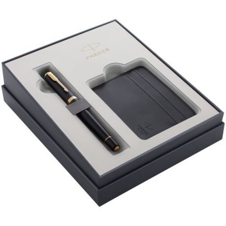 Набор Parker Urban Core Gift 20 (2121998) Black GT в компл.:футляр для кредитных карт подар.кор.