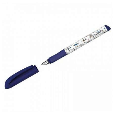 Ручка перьевая Schneider "Voice", 1 картридж, грип, синий корпус, цена за штуку, 269841