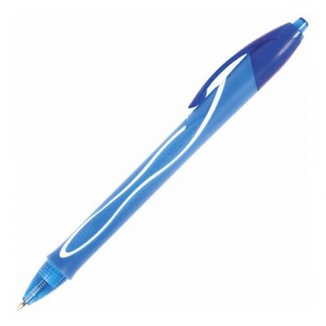 Ручка гелевая автоматическая BIC Gelocity Quick Dry син,0,35мм,прорез.корп