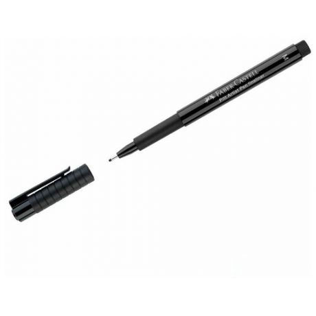 Ручка капиллярная Faber-Castell "Pitt Artist Pen Fineliner M" (0.7мм, круглая) черная (167399)