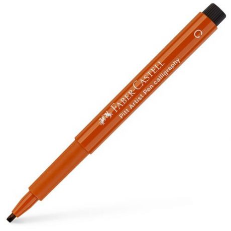 Faber-Castell Ручка капиллярная Pitt Artist Pen Calligraphy, 2.5 мм, коричневый цвет чернил, 10 шт.