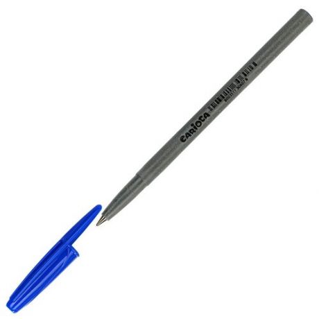 Ручка шариковая экологичная CARIOCA "ECOFamily", синяя, линия письма 0,5 мм, 43110/02
