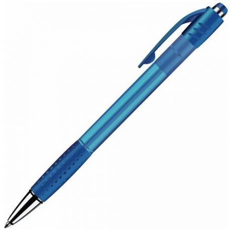Ручки шариковые автоматические синие "набор 4 штуки" BRAUBERG "SUPER", линия 0,35 мм, 143382