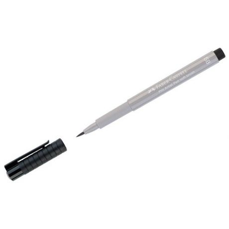 Ручка капиллярная Faber-Castell "Pitt Artist Pen Soft Brush" цвет 272 теплый серый III, кистевая