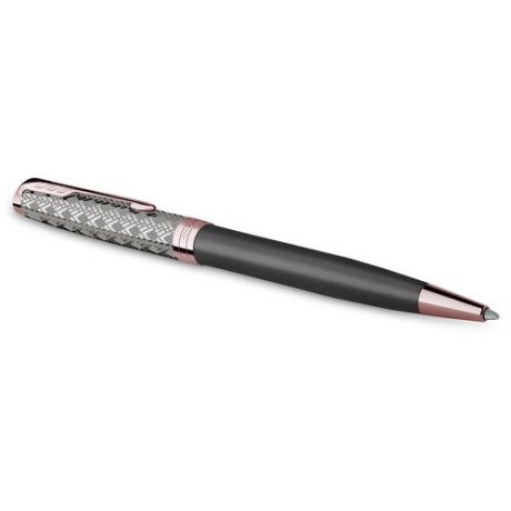 Ручка шариковая Parker Sonnet Premium K537 2119791 Metal Grey PGT M черные чернила подар. кор.
