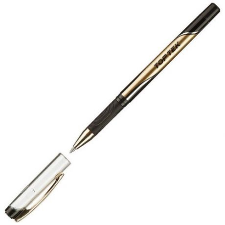 Ручка гелевая неавтоматическая Unimax Top Tek Gel stick Gold DC 0,3мм, черн
