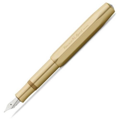 Ручка перьевая Kaweco ALSportGoldEditionM 0,7 мм, корпус золотистый