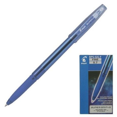 Pilot Ручка шариковая Pilot Super Grip G, узел 0.7мм, резиновый упор, стержень синий, BPS-GG-F (L)