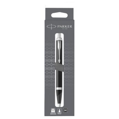 Parker 2150846 Ручка шариковая IM Essential K319 в подарочной коробке, Matte Black CT