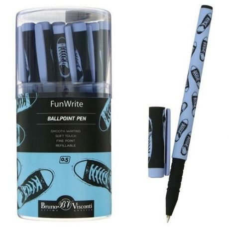 Ручка шариковая FunWrite "Кеды. Casual Blue", 0,5 мм, синие чернила