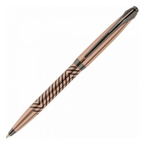 Ручка подарочная шариковая GALANT «DECORO», корпус розовое золото, детали оружейный металл, узел 0.7 мм, синяя
