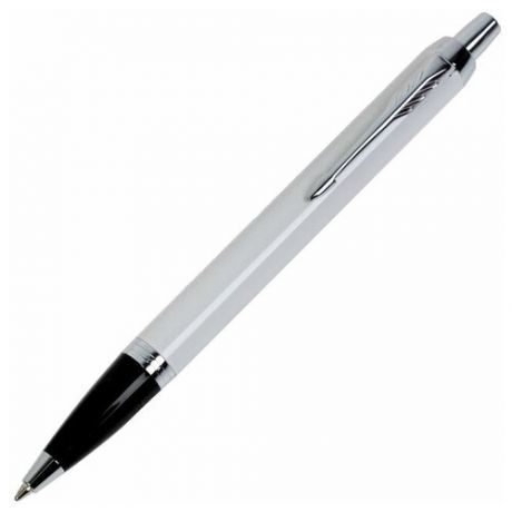 Ручка шариковая Parker IM Core White CT M, корпус белый глянцевый/ хром, синие чернила