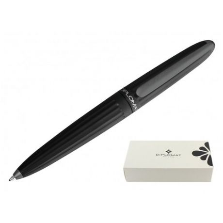 Ручка шариковая Diplomat Aero black, синий (D40301040)