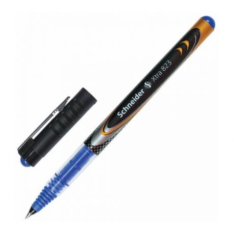 Ручка-роллер SCHNEIDER"Xtra 823", комплект 8 шт., синяя, корпус с печатью, узел 0.5 мм, линия письма 0.3 мм, 8233