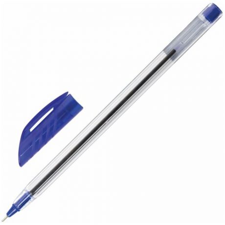 Ручка шариковая масляная юнландия "классная", комплект 200 шт., синяя, корпус прозрачный, узел 0.7 мм, линия письма 0.35 мм, 143531