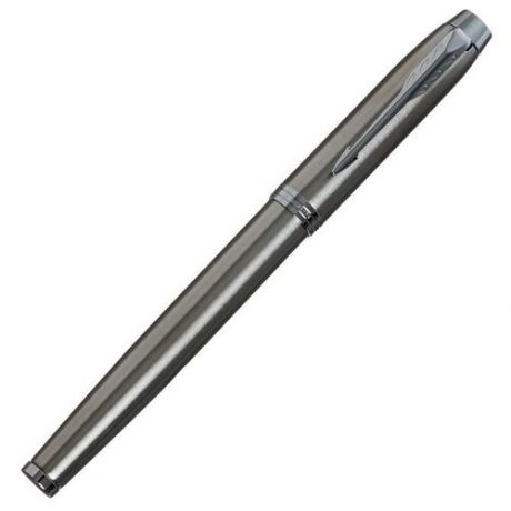 Ручка перьевая Parker IM Essential F319 Brushed Metal CT F 0.8 мм, корпус из нержавеющей стали, синие чернила (2143635)
