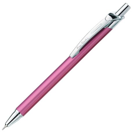 Ручка подарочная шариковая PIERRE CARDIN "Actuel", корпус розовый, алюминий, хром, синяя, PC0503BP