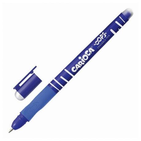 Ручка стираемая гелевая CARIOCA"Oops", синяя, узел 1 мм, линия письма 0.7 мм, 43039/02