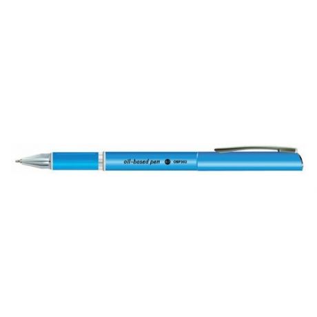 Ручка шариковая масляная с грипом BRAUBERG "Roll", синяя, корпус синий, узел 0,7 мм, линия письма 0,35 мм, 143005
