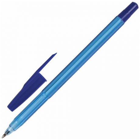 Ручка шариковая масляная BRAUBERG «Assistant», синяя, корпус тонированный, 0,7 мм, линия письма 0,35 мм, 142484