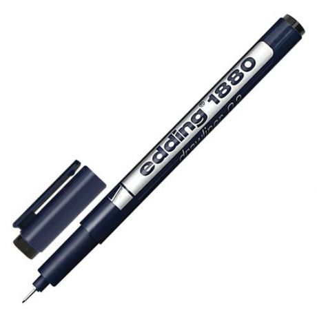Edding Ручка капиллярная DrawLiner 0.2 мм (E-1880-0.2/1), E-1880-0.2/1, черный цвет чернил, 1 шт.
