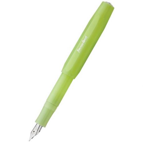 Ручка перьевая KAWECO FROSTED Sport Fine Lime пластиковый корпус EF 0.5мм