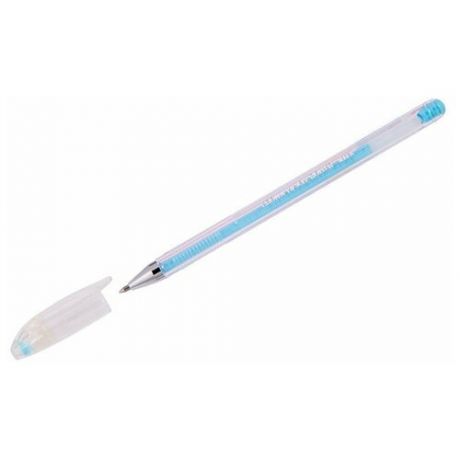 CROWN Ручка гелевая Hi-Jell Pastel, 0.8 мм HJR-500P, голубой цвет чернил, 1 шт.
