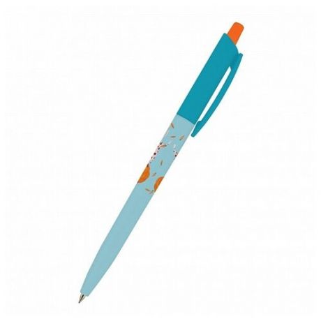 Ручка "HappyClick. Зайка-жонглер" шариковая, 0.5 ММ, синяя