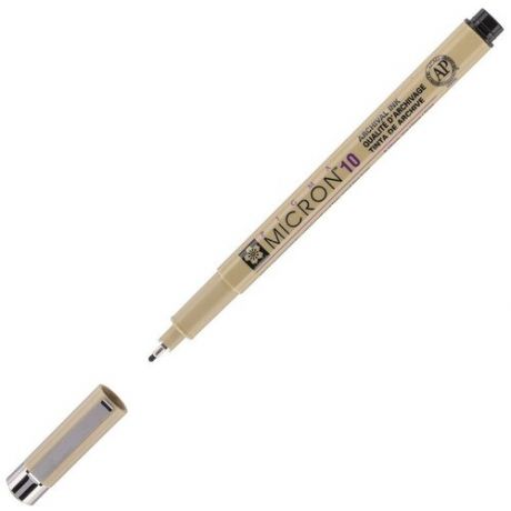Капиллярная ручка Sakura Ручка капиллярная PIGMA MICRON 0.6мм, Черный