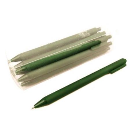 Ручка ТМ "BIKSON" автоматическая шариковая, синие чернила, зеленый матовый корпус, арт. BN0303