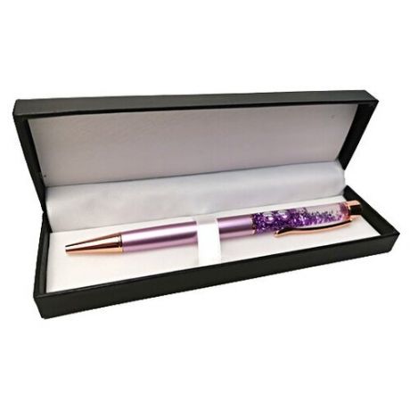 Ручка подарочная ТМ "BIKSON" "Amber" шар. в футляре, синие чернила, корпус розовый, арт. T70416-83
