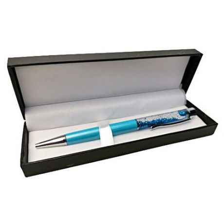 Ручка подарочная ТМ "BIKSON" "Amber" шар. в футляре синие чернила, корпус бирюзовый, арт.T70416-88