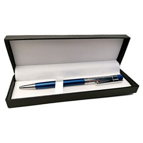 Ручка подарочная ТМ "BIKSON" "Gold" шар. в футляре, синие чернила, корпус синий/серебрист, арт. T704