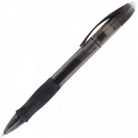 Ручка гелевая автоматическая с грипом BIC "Gelocity Original", черная, узел 0.7 мм, линия письма 0.35 мм, 829157