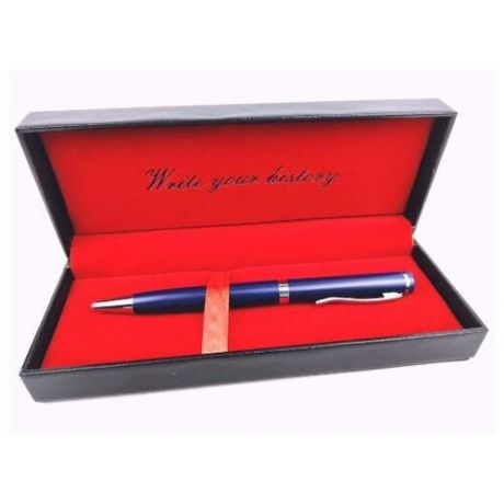 Ручка подарочная Bikson "Inspire" синяя, поворотный металл. корпус, в футляре, арт. BN0339