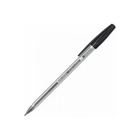 BRAUBERG Ручка шариковая Brauberg M-500 Classic, черная, корпус прозрачный, узел 0,7 мм, линия письма 0,35 мм, 143445, 50 шт.