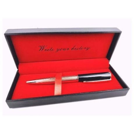 Ручка подарочная Bikson "Favorite" синяя, поворотный металл. корпус, в футляре, арт. BN0348