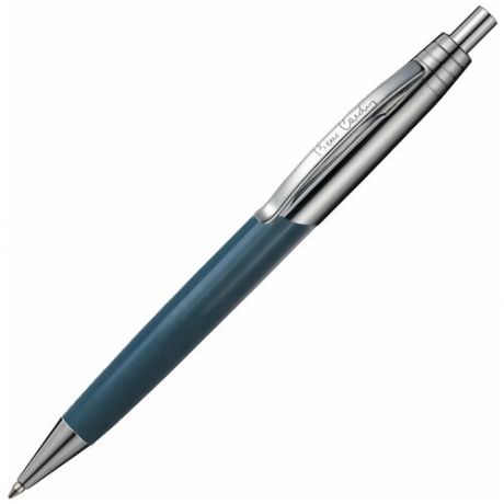 Ручка подарочная шариковая PIERRE CARDIN (Пьер Карден) "Easy", корпус серо-голубой, латунь, хром, синяя, PC590 PC5906BP