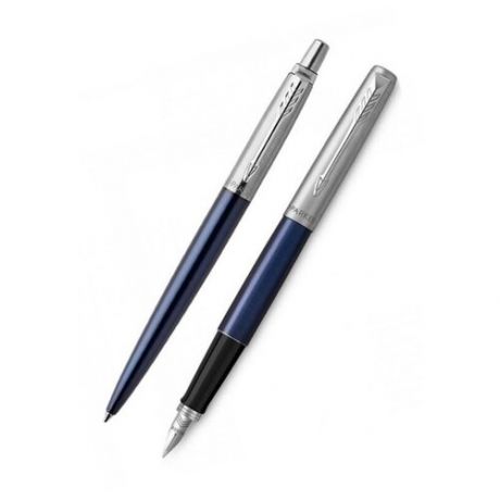 Подарочный набор: Перьевая и Шариковая ручки Parker Jotter Royal Blue CT 1953186-2030950
