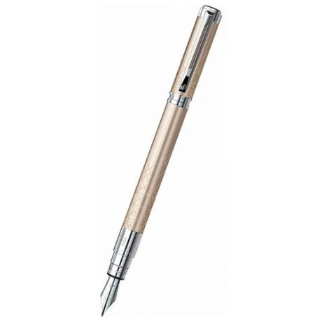 Ручка Waterman S0831360 Perspective, перьевая ручка, цвет: Champagne CT, перо: F (№ 268)