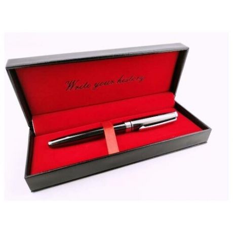 Ручка подарочная Bikson "Blackout" синяя/металлический корпус/в футляре/арт. BN0328