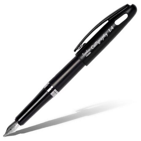 Ручка перьевая Pentel Tradio Calligraphy, корпус черный, линия письма 1.4 мм, черная